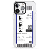 iPhone 16 Pro Max Personalised Mercury Space Travel Ticket Black Impact Phone Case