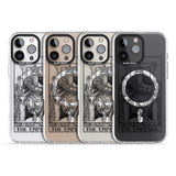 iPhone 16 Pro Max Personalised The Emperor Tarot Card - Transparent Black Impact Phone Case