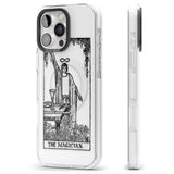 iPhone 16 Pro Max Personalised The Magician Tarot Card - Transparent Black Impact Phone Case