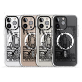 iPhone 16 Pro Max Personalised The Magician Tarot Card - Transparent Black Impact Phone Case