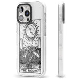 iPhone 16 Pro Max Personalised The Moon Tarot Card - Transparent Black Impact Phone Case