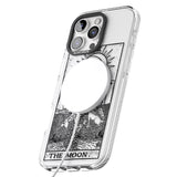 iPhone 16 Pro Max Personalised The Moon Tarot Card - Transparent Black Impact Phone Case