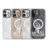 iPhone 16 Pro Max Personalised Strength Tarot Card - White Transparent Black Impact Phone Case