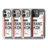 iPhone 16 Pro Max Personalised Bangkok Boarding Pass Black Impact Phone Case