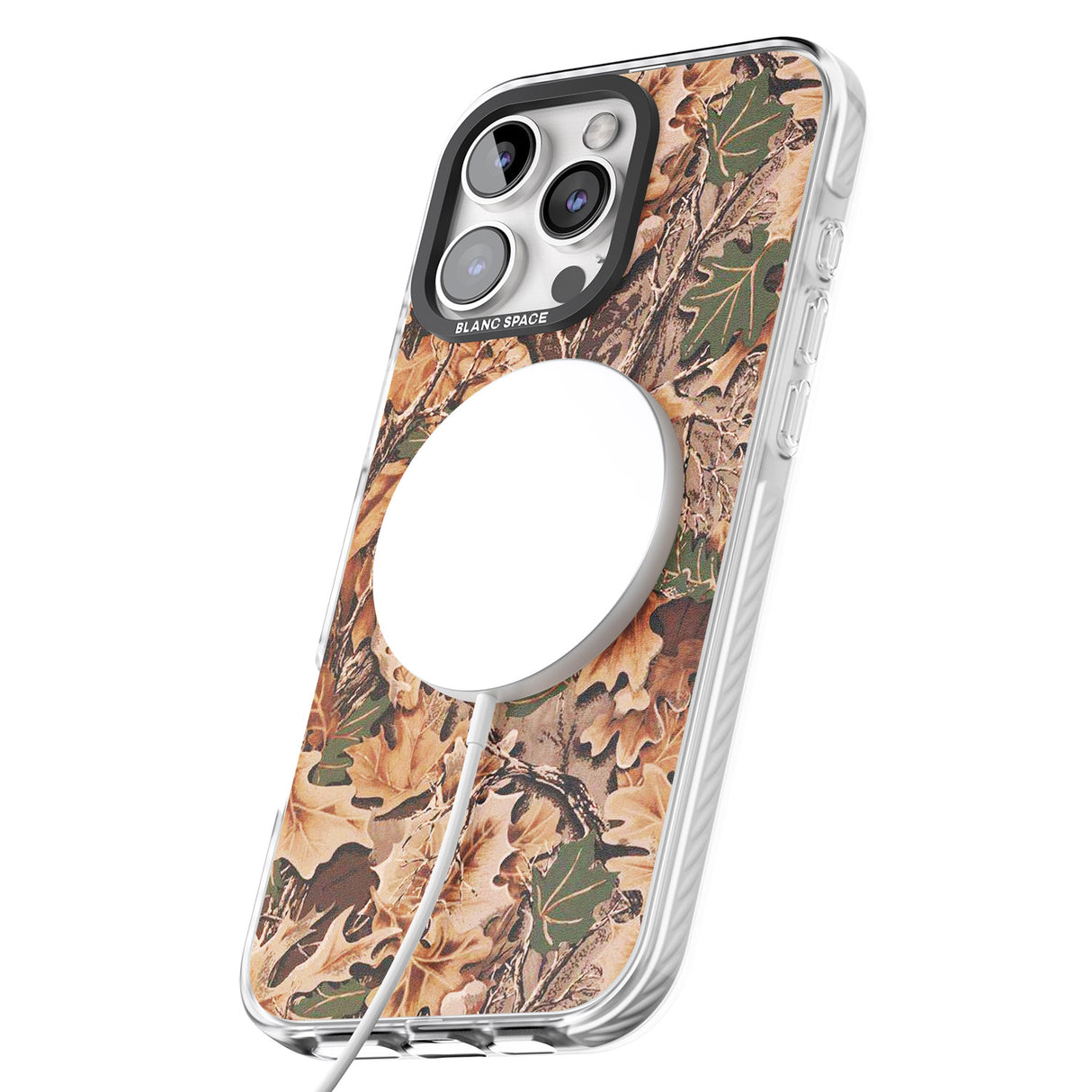 iPhone 16 Pro Max Leaves Camo Black Impact Phone Case