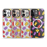 iPhone 16 Pro Max Gummy Bear Pattern Black Impact Phone Case