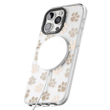 iPhone 16 Pro Max Paw Prints Black Impact Phone Case