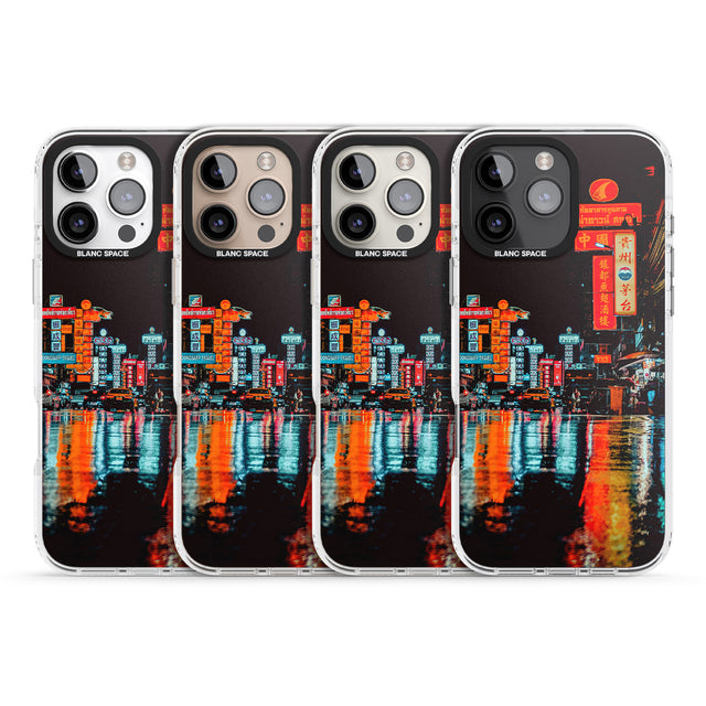 iPhone 16 Pro Max Neon City Black Impact Phone Case