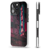 iPhone 16 Pro Max Large Kanji Sign - Neon Cities Photographs Black Impact Phone Case