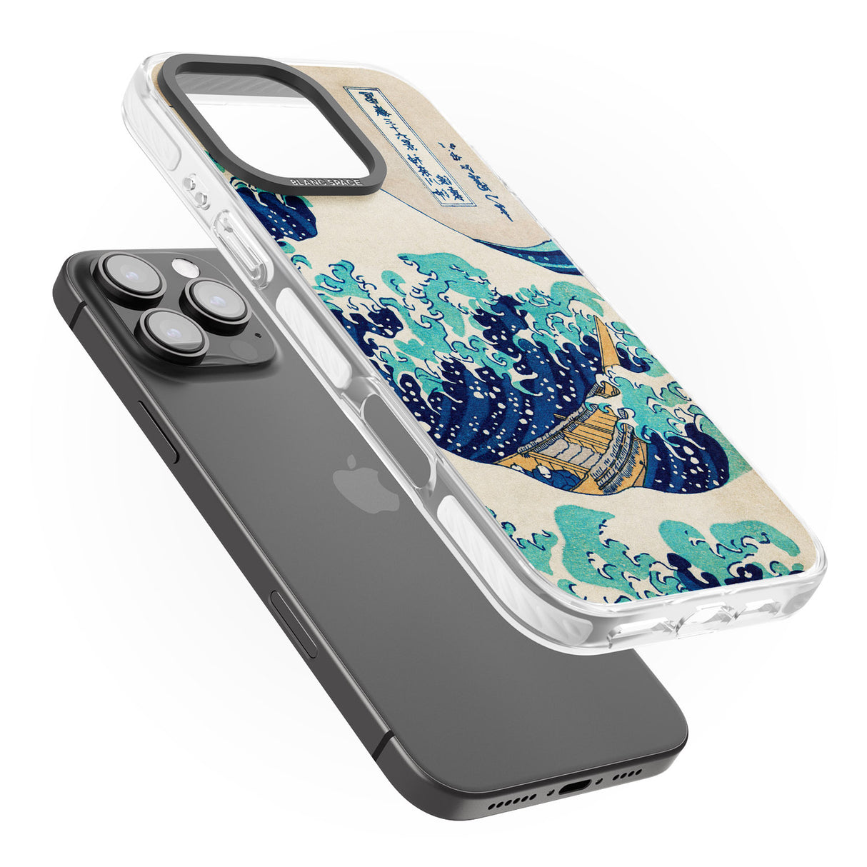 iPhone 16 Pro Max The Great Wave by Katsushika Hokusai Black Impact Phone Case