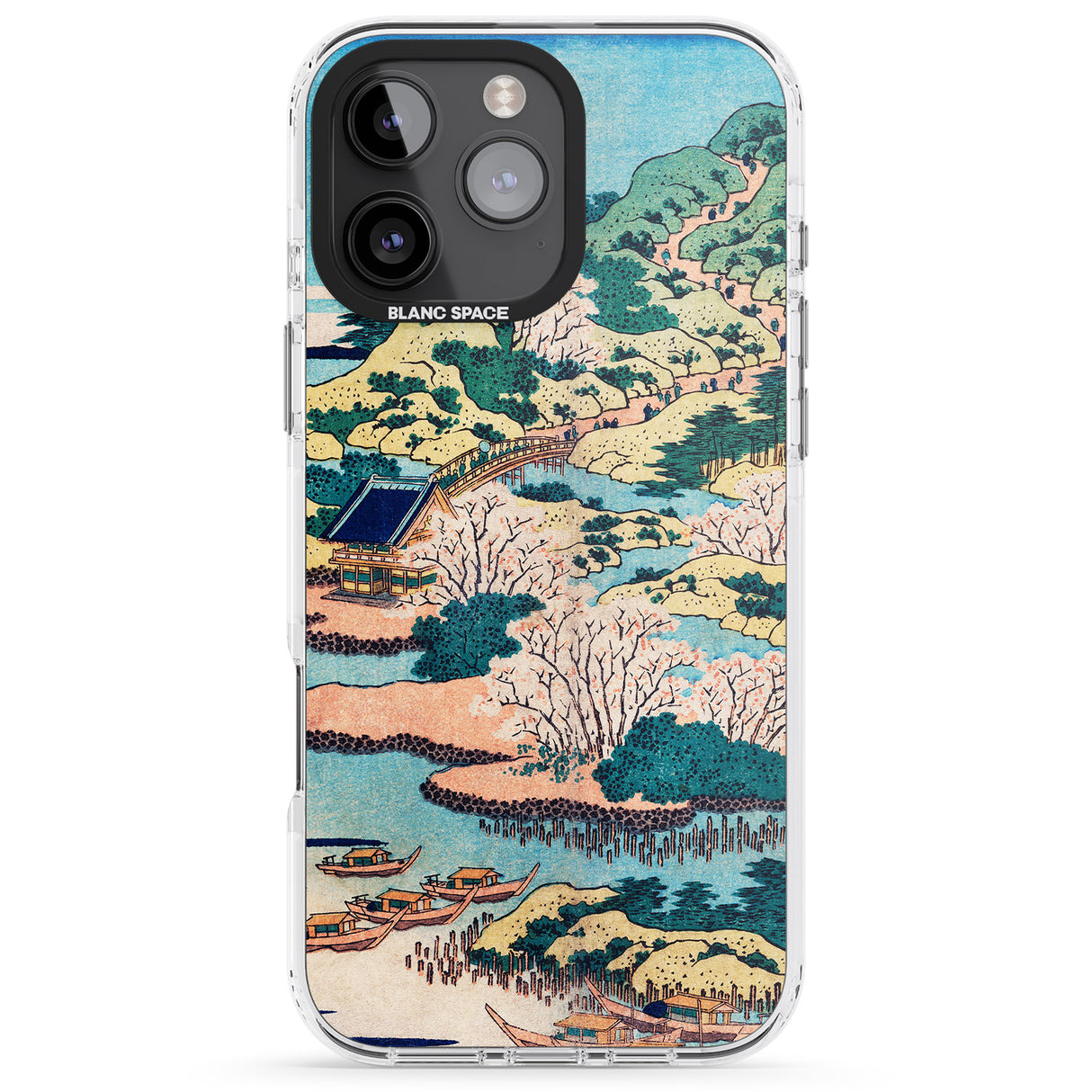 iPhone 16 Pro Max Coastal Community by Katsushika Hokusai Black Impact Phone Case