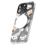 iPhone 16 Pro Max Coffee Faces Black Impact Phone Case