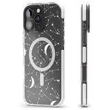 iPhone 16 Pro Max White Constellations Black Impact Phone Case