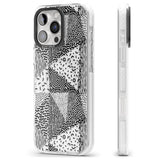 iPhone 16 Pro Max Pattern Mashup (Black) Black Impact Phone Case