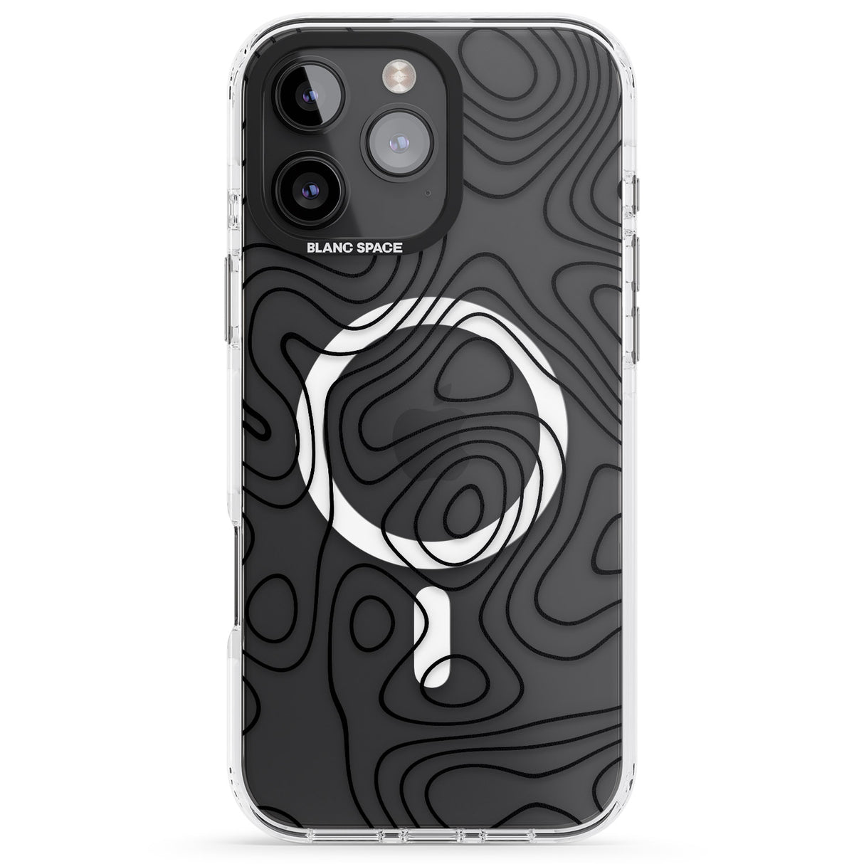 iPhone 16 Pro Max Damascus Steel Black Impact Phone Case