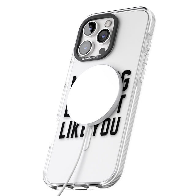 iPhone 16 Pro Max Dog Doesn't Like You Black Impact Phone Case