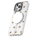 iPhone 16 Pro Max Airedale Terrier Dog Pattern Clear Black Impact Phone Case