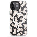 iPhone 16 Pro Max Westie Watercolour Dog Pattern Black Impact Phone Case