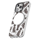 iPhone 16 Pro Max Black Labrador Watercolour Dog Pattern Black Impact Phone Case