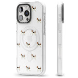 iPhone 16 Pro Max Beagle Dog Pattern Clear Black Impact Phone Case