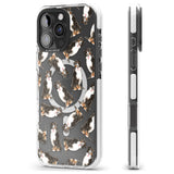 iPhone 16 Pro Max Bernese Mountain Dog Watercolour Dog Pattern Black Impact Phone Case