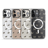 iPhone 16 Pro Max Alaskan Malamute Dog Pattern Clear Black Impact Phone Case