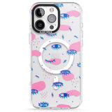 iPhone 16 Pro Max Pink Eye Blotches Black Impact Phone Case