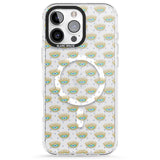 iPhone 16 Pro Max Crying Eyes (Clear) Psychedelic Eyes Pattern Black Impact Phone Case