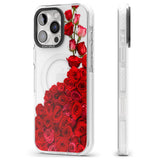 iPhone 16 Pro Max Floral Roses Black Impact Phone Case