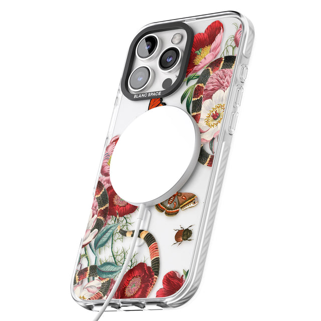 iPhone 16 Pro Max Botanical Snake Black Impact Phone Case