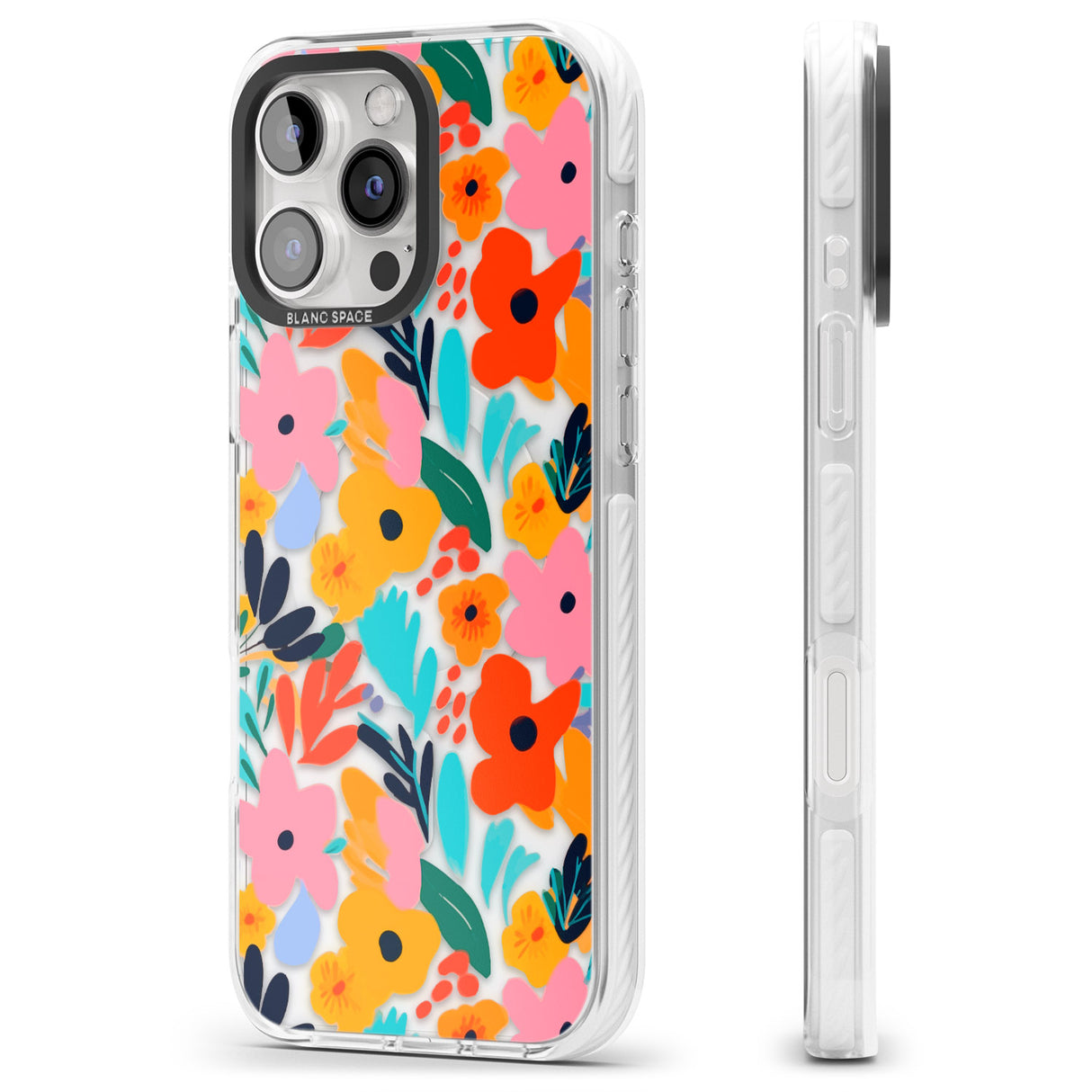 iPhone 16 Pro Max Floral Fiesta Black Impact Phone Case