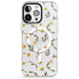 iPhone 16 Pro Max Long Stemmed Wildflowers - Dried Flower-Inspired Black Impact Phone Case