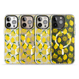 iPhone 16 Pro Max Bright Lemon Fruity Pattern Black Impact Phone Case