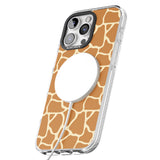 iPhone 16 Pro Max Giraffe Pattern Black Impact Phone Case