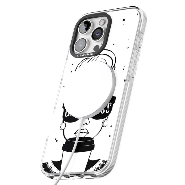 iPhone 16 Pro Max Girl Boss Black Impact Phone Case