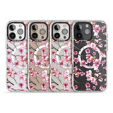 iPhone 16 Pro Max Sakura Watercolour Black Impact Phone Case