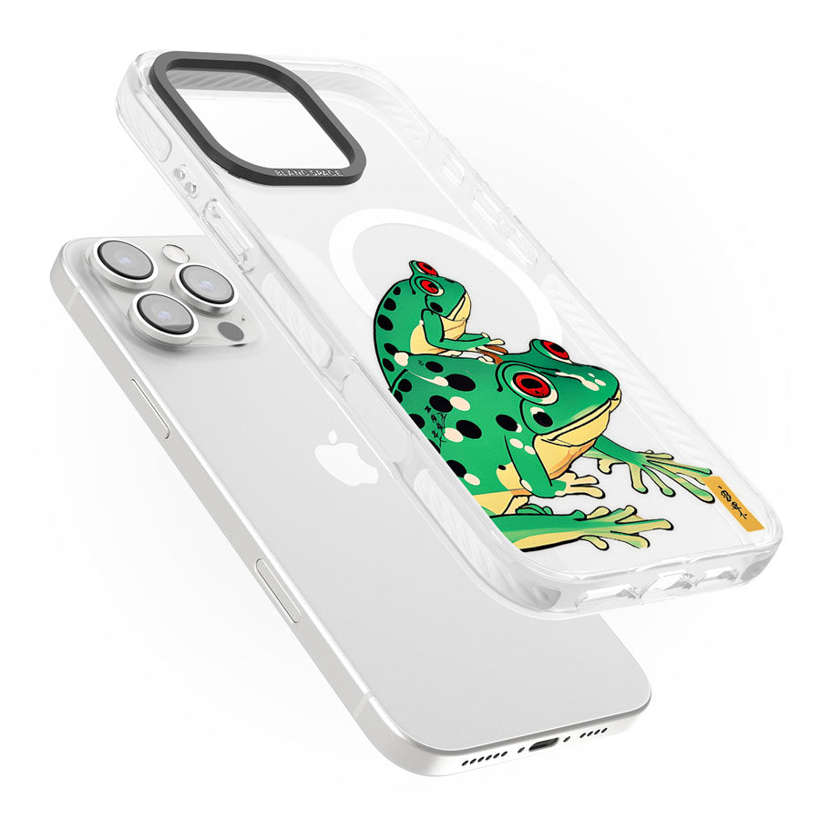 Matsumoto Hoji Frog Green Impact Magsafe Phone Case for iPhone 16 Pro, iPhone 16 Pro Max