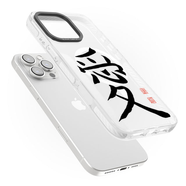 Japanese Kanji - Love Impact Magsafe Phone Case for iPhone 16 Pro, iPhone 16 Pro Max