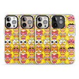 iPhone 16 Pro Max Ramen Noodle Kawaii Pattern Black Impact Phone Case