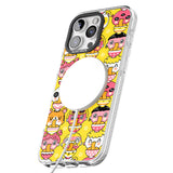 iPhone 16 Pro Max Ramen Noodle Kawaii Pattern Black Impact Phone Case