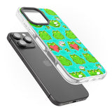 iPhone 16 Pro Max Frog Booty Kawaii Pattern Black Impact Phone Case