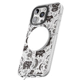 iPhone 16 Pro Max Leafy Bears Black Impact Phone Case