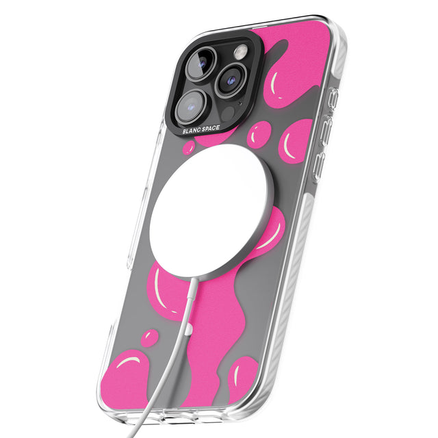 iPhone 16 Pro Max Pink Lava Lamp Black Impact Phone Case