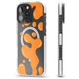 iPhone 16 Pro Max Orange Lava Lamp Black Impact Phone Case