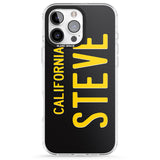 iPhone 16 Pro Max Vintage California License Plate Black Impact Phone Case