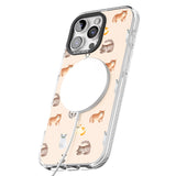 iPhone 16 Pro Max Cute Cat Pattern Black Impact Phone Case