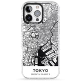 iPhone 16 Pro Max Map of Tokyo, Japan Black Impact Phone Case