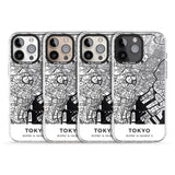 iPhone 16 Pro Max Map of Tokyo, Japan Black Impact Phone Case