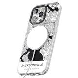 iPhone 16 Pro Max Map of Jacksonville, Florida Black Impact Phone Case