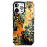 iPhone 16 Pro Max Gold Green Marble Black Impact Phone Case